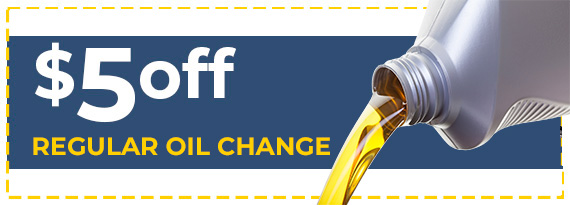 5 Off Regular oil change